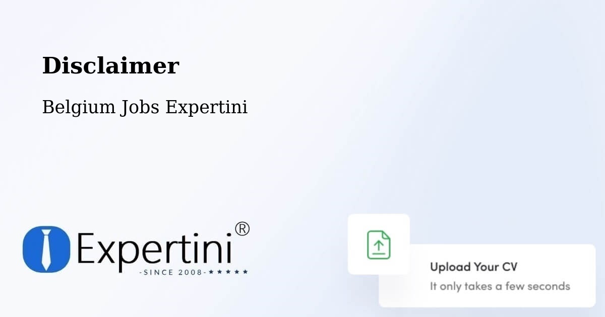 Disclaimer – Brecht - Belgium Jobs Expertini